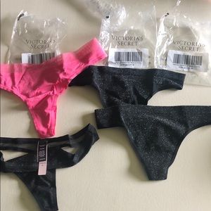 4 pair of thong panties